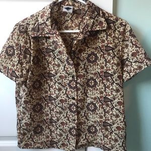 Vintage funky button up